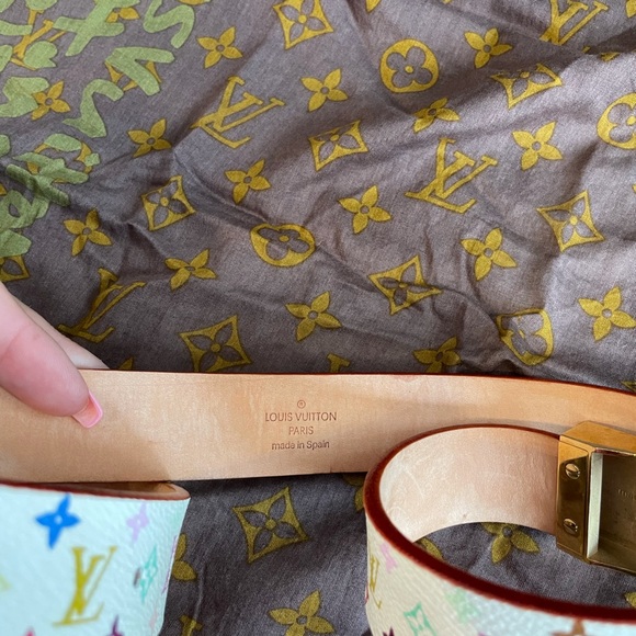 Louis Vuitton x Murakami Multicolor Monogram Belt - Picture 5 of 11